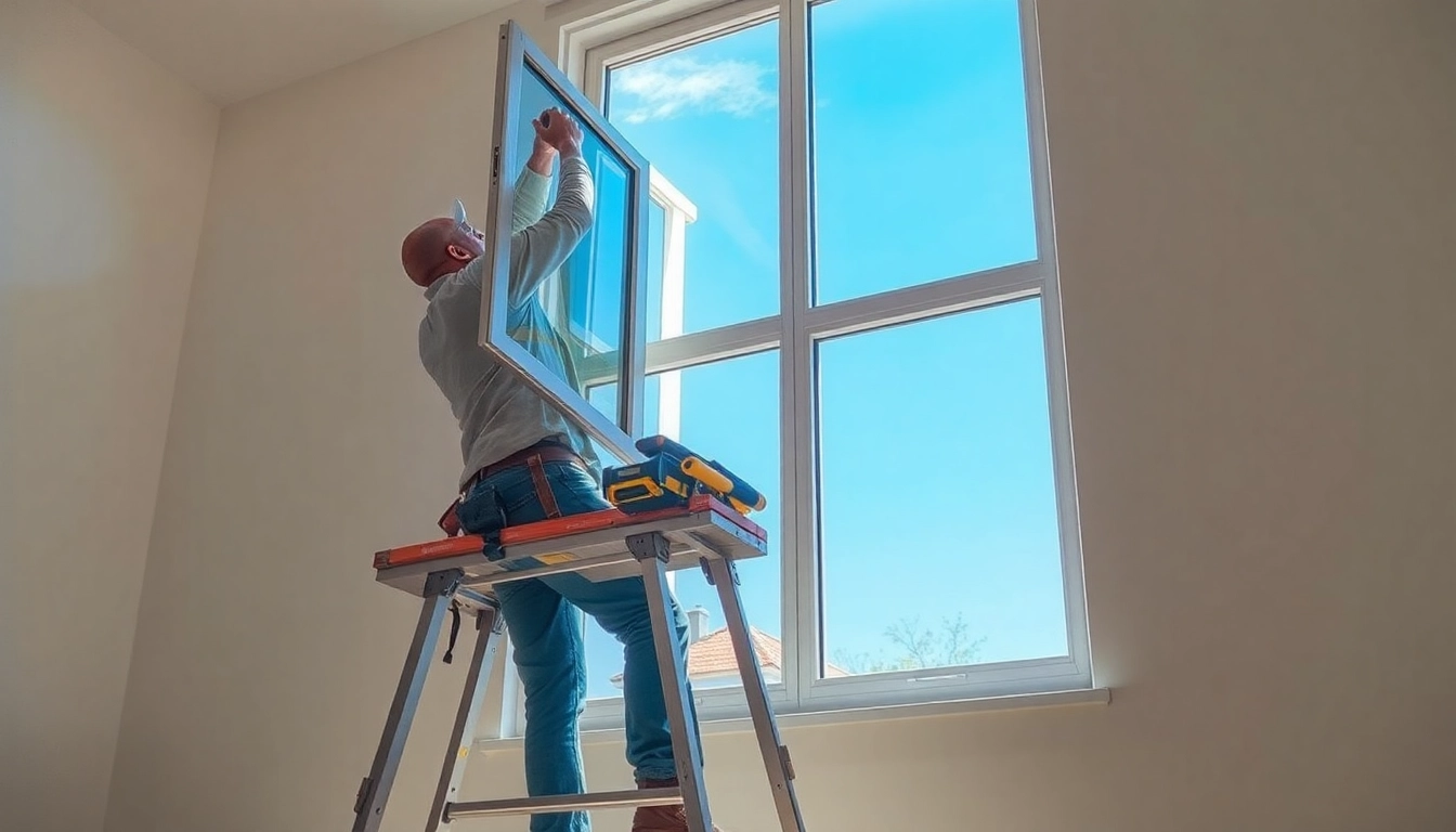 Window Installers Near Me: skilled pros installing energy-efficient windows in a home.