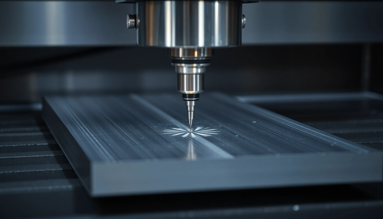 Professional team performing usugi frezowania CNC to produce precise aluminum parts for electronics