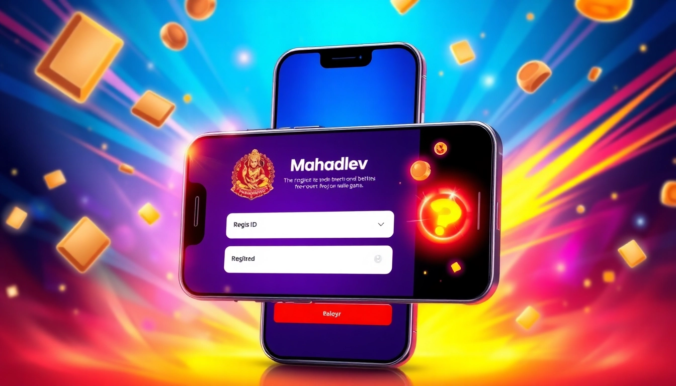 Mahadev book id registration on smartphone ensures easy access to online betting platform,
