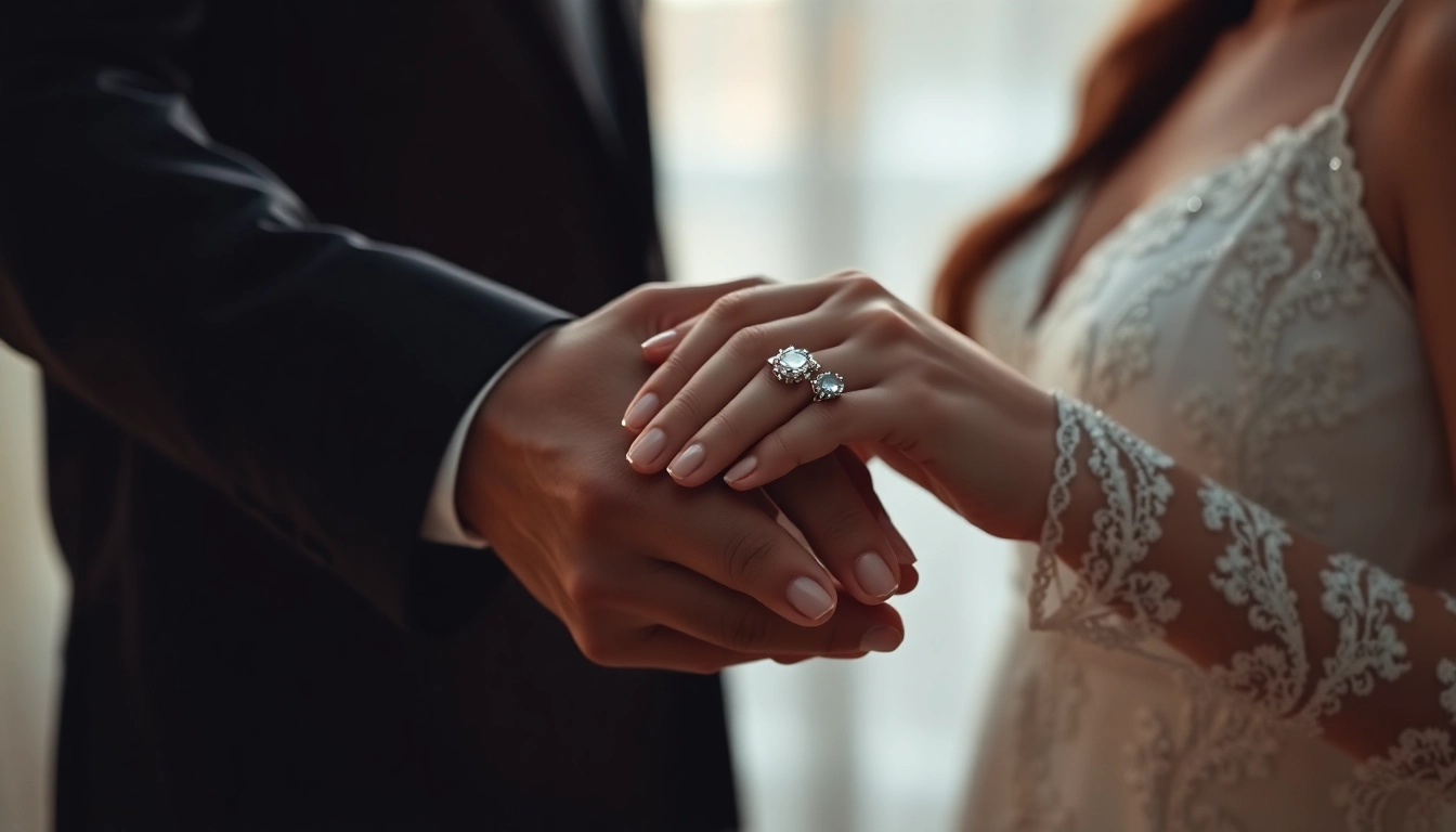 Stunning pasipirsimo ziedai displayed on a couple's hands, capturing love and elegance for