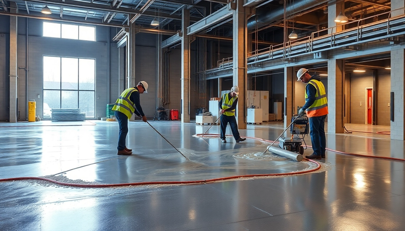 Professional liquid screeding Birmingham installation showing fast-flowing floor screed being