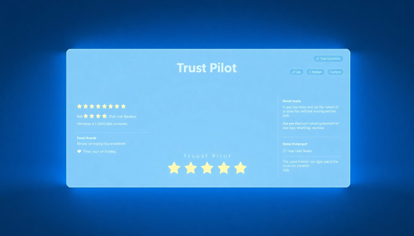 Person analyzing Trust Pilot reviews on a laptop to assess customer feedback and online